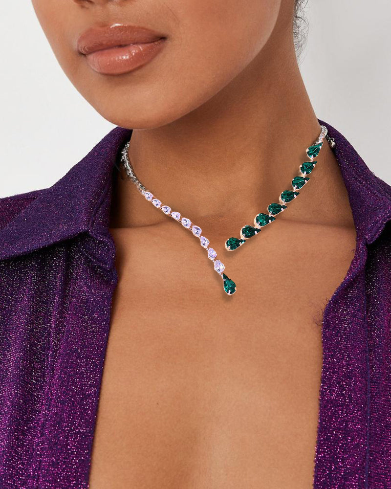 Halskjede med Luksus Smaragd