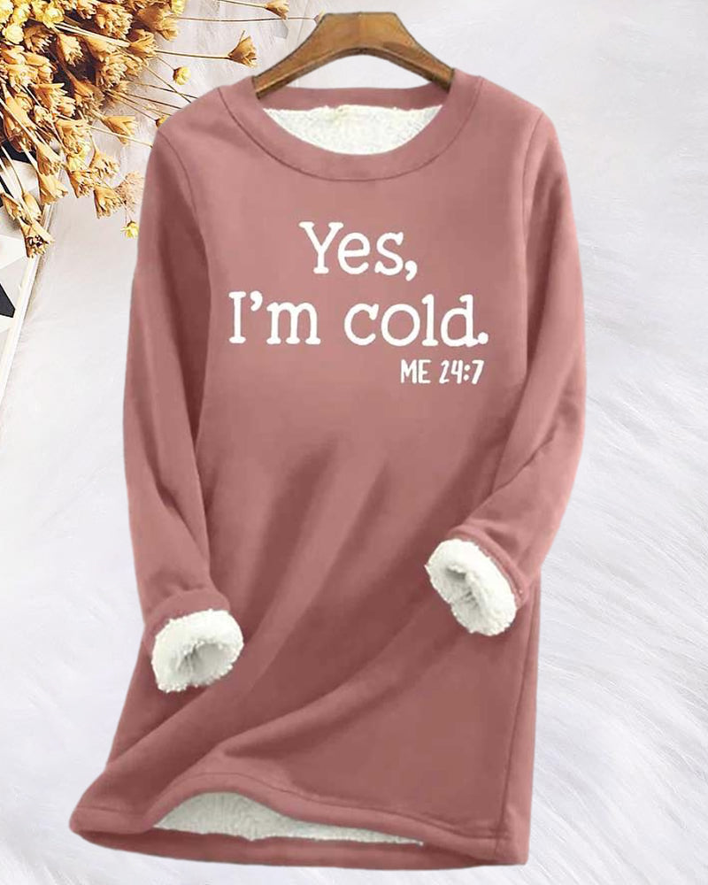 Sweatshirt med engelsk trykt genser