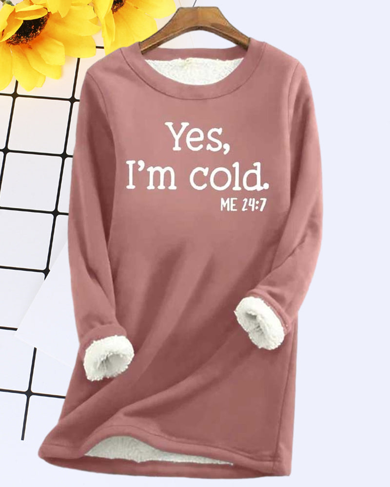 Sweatshirt med engelsk trykt genser