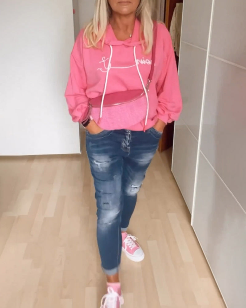 Løse hettegensere med ankertrykk