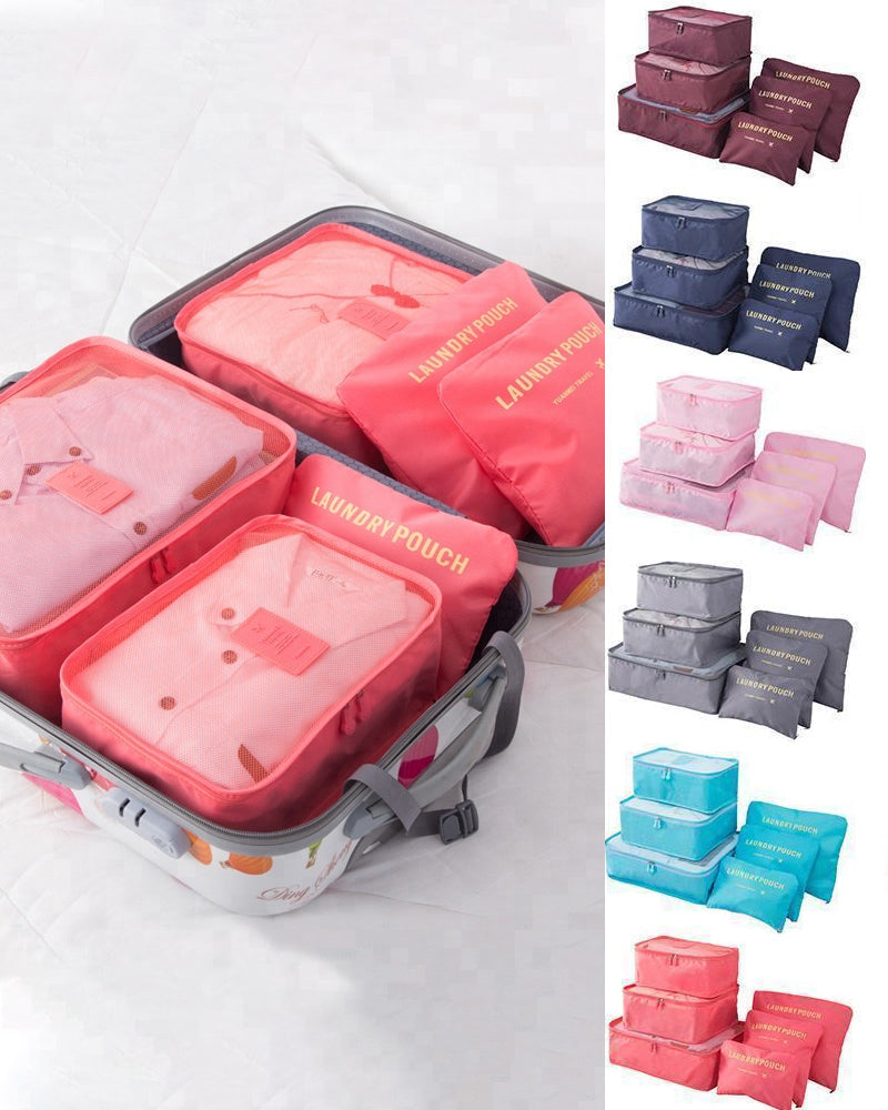 Organiseringssett for bagasjepakke (6 stk)