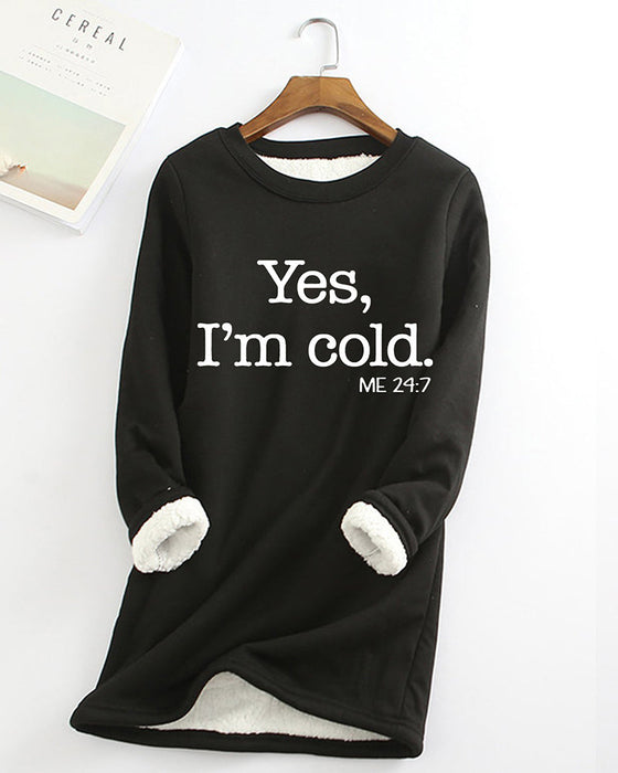 Sweatshirt med engelsk trykt genser