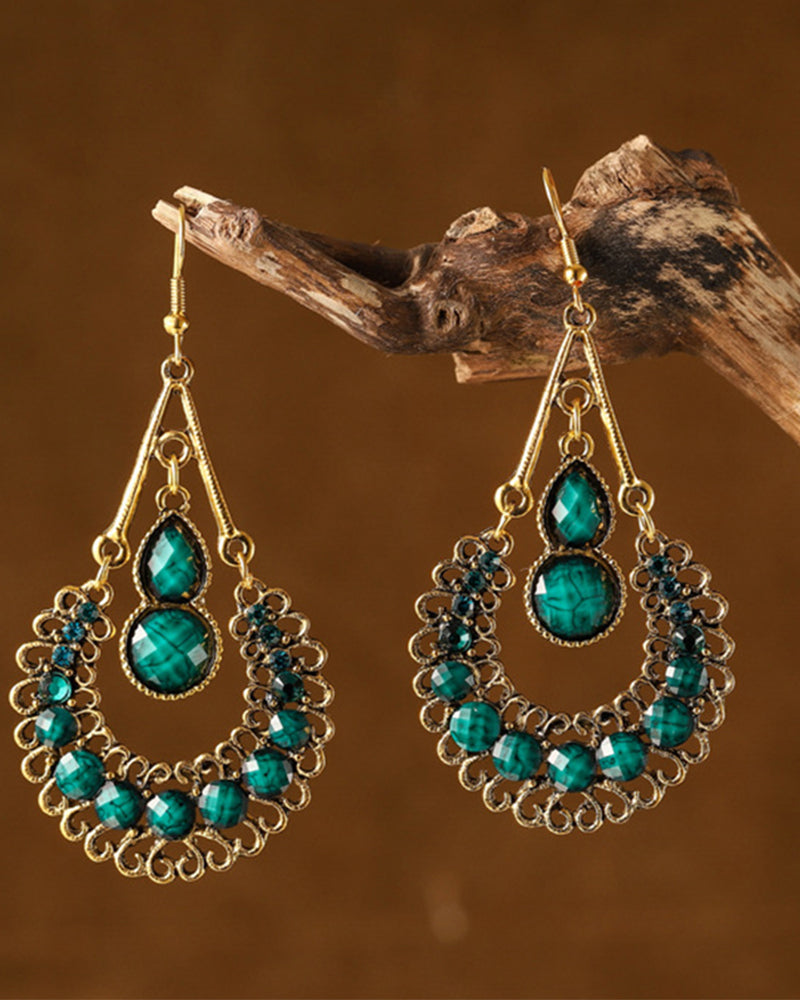 Lange øredobber med dråpeform