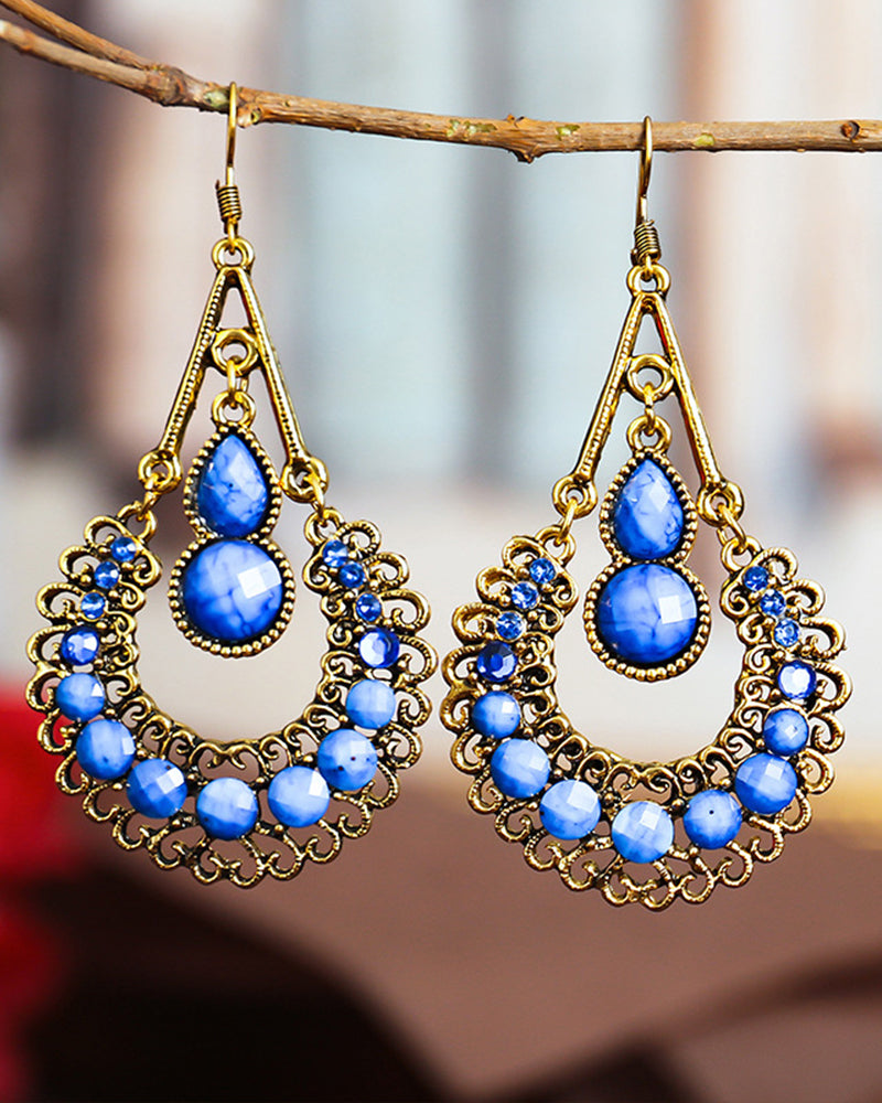 Lange øredobber med dråpeform