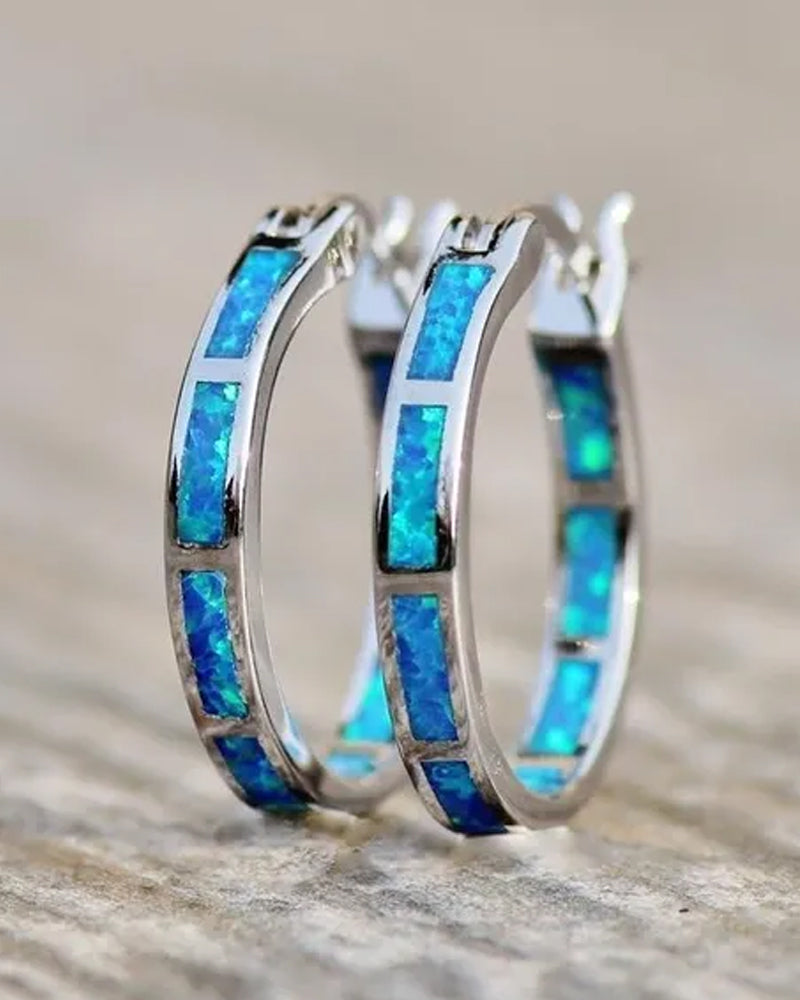 Fargerike runde øredobber