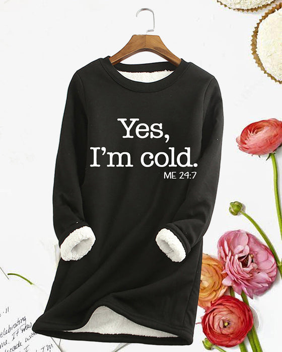Sweatshirt med engelsk trykt genser
