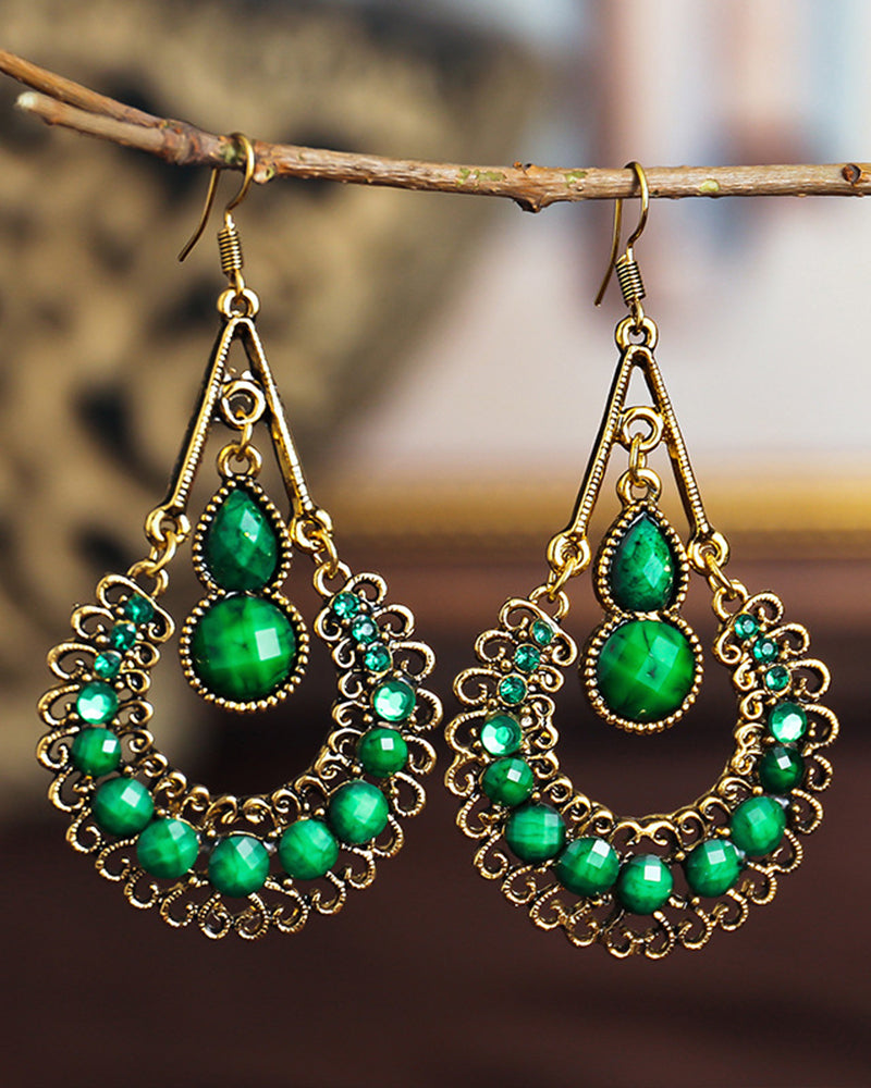 Lange øredobber med dråpeform