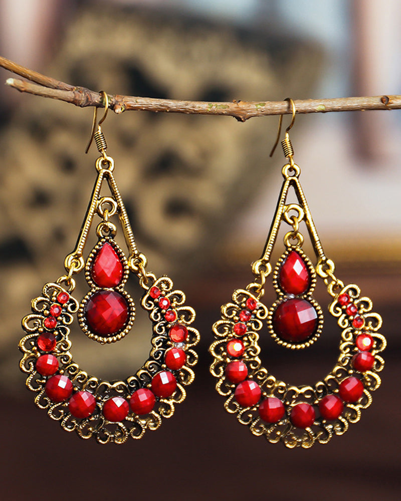 Lange øredobber med dråpeform