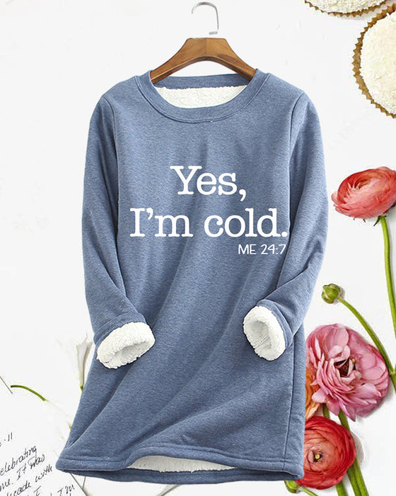 Sweatshirt med engelsk trykt genser