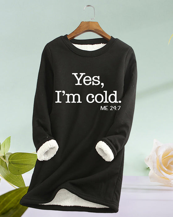 Sweatshirt med engelsk trykt genser