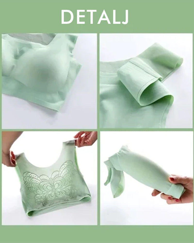 Ultratynn plusstørrelse is silke komfort BH