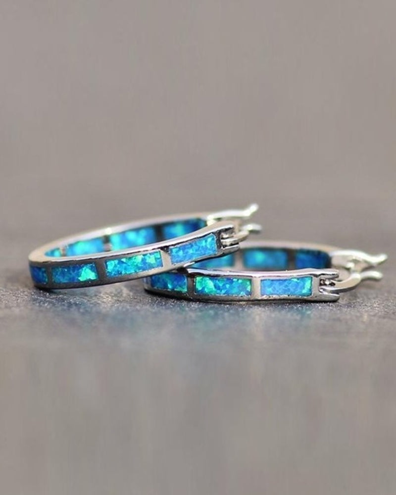 Fargerike runde øredobber