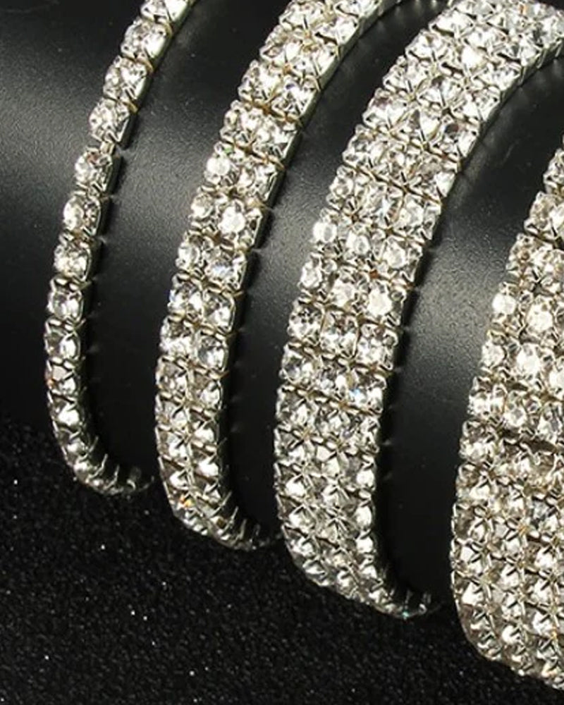 Fotlenke med flerlags i stretchkrystall