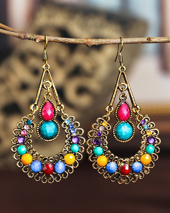 Lange øredobber med dråpeform