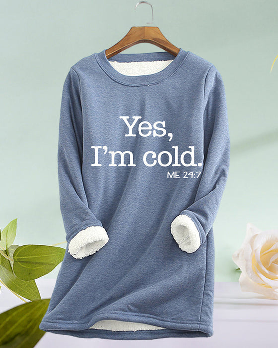 Sweatshirt med engelsk trykt genser