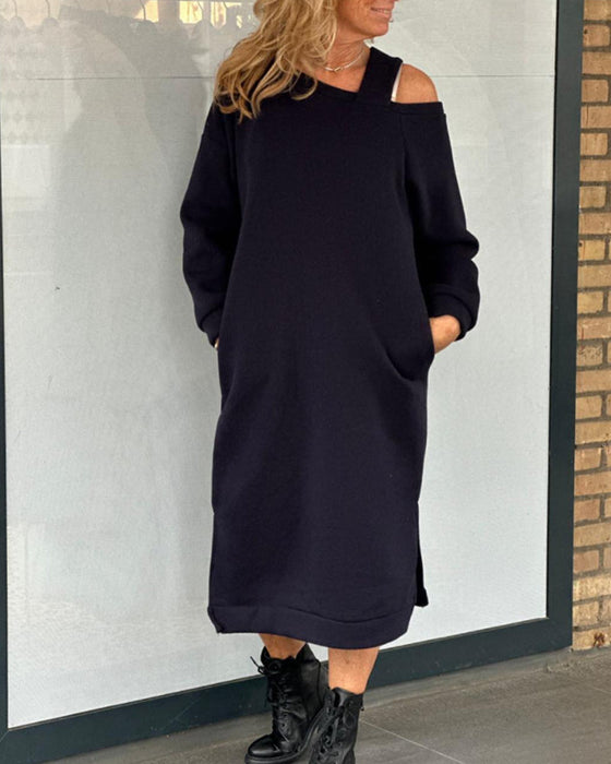 Uformell kjole med én skulderreim