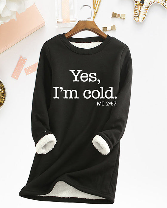 Sweatshirt med engelsk trykt genser