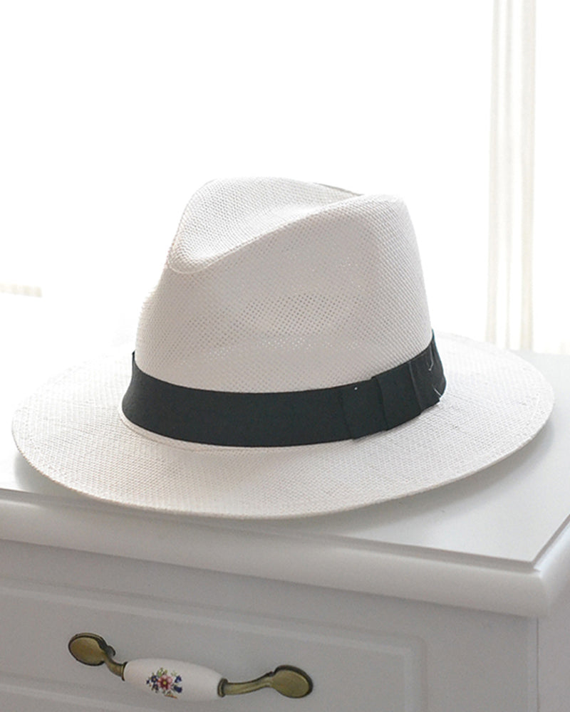 Klassisk solhatt med stor kant