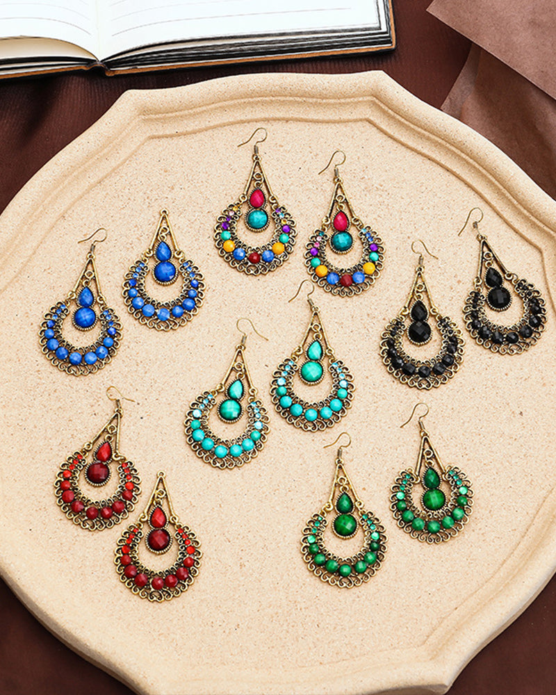 Lange øredobber med dråpeform