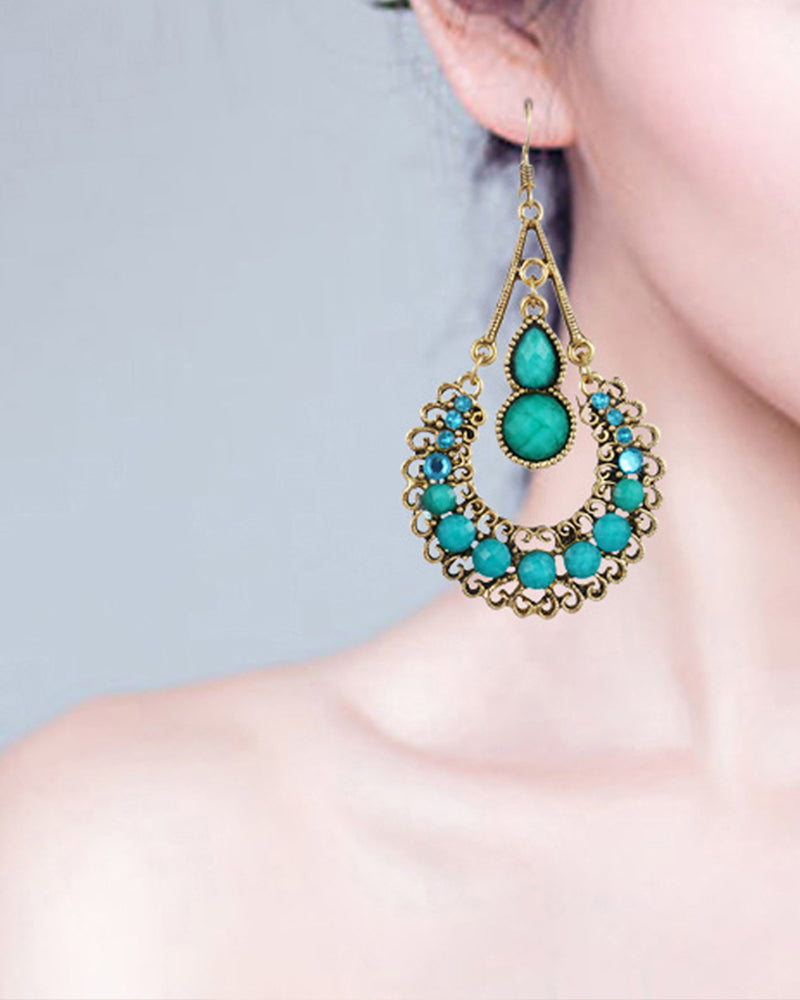 Lange øredobber med dråpeform