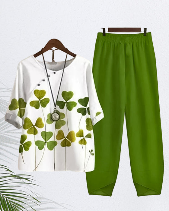 Uformelt todelt sett med kløvertrykk