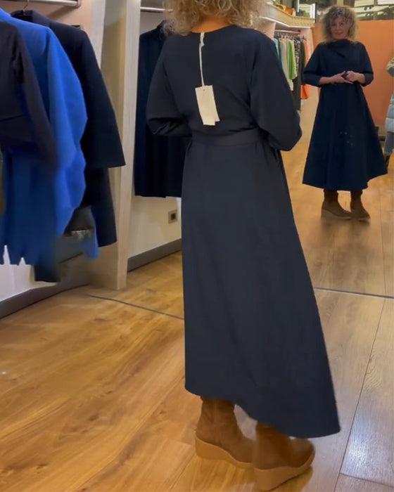 Fritidskjole i ensfarget lomme