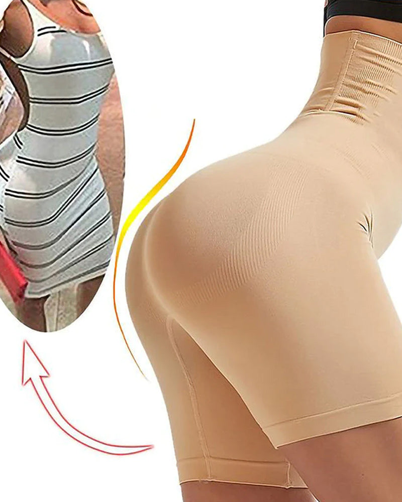 Mage-forming shorts med høyt liv