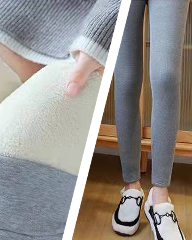 Tykke fleece-leggings for ytre slitasje