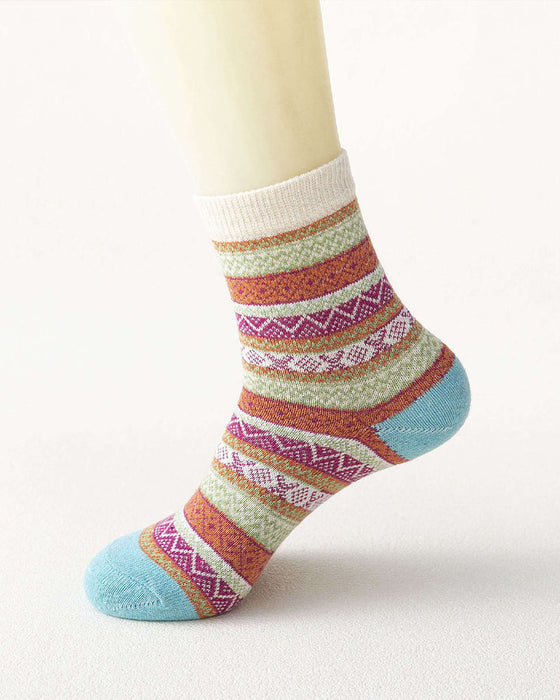 Fargerike Stripe varme sokker