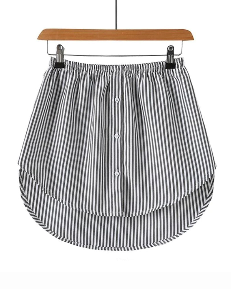 Falsk Nedre Skjortedel med høy Midje for Kvinner