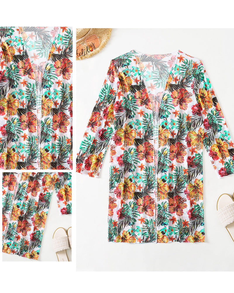 Blomstertrykk Bikinier og Cover Up