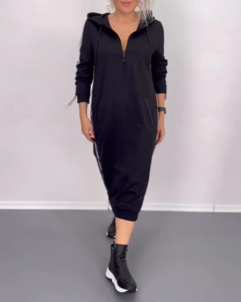 Casual kjole med glidelås