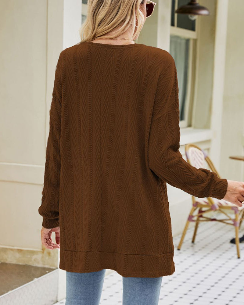 Ensfarget casual cardigan