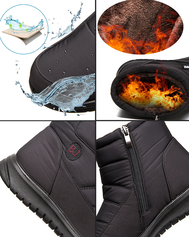 Flate korte snøstøvler