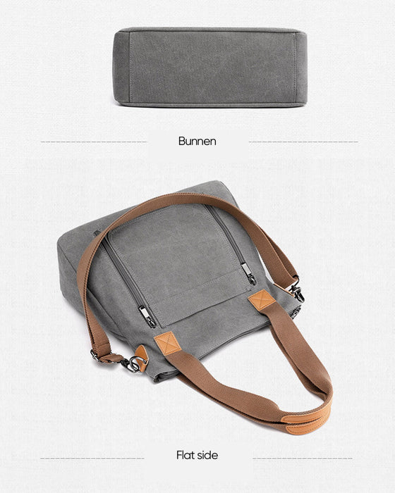 Crossbody-veske med stor