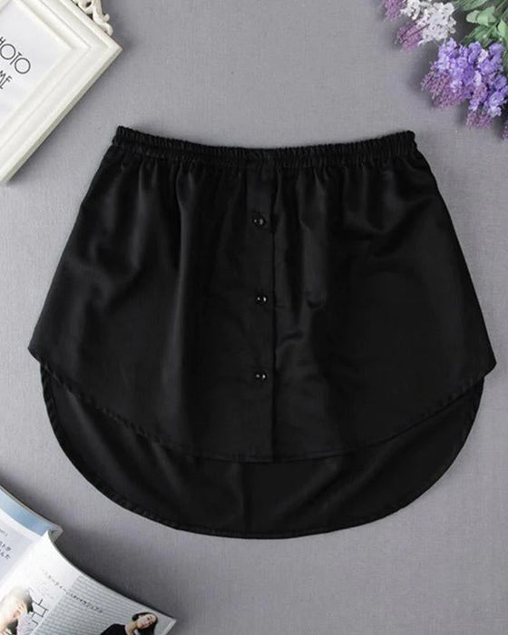 Falsk Nedre Skjortedel med høy Midje for Kvinner