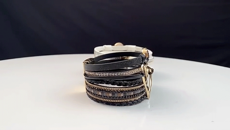 Heart Bohemian armbånd