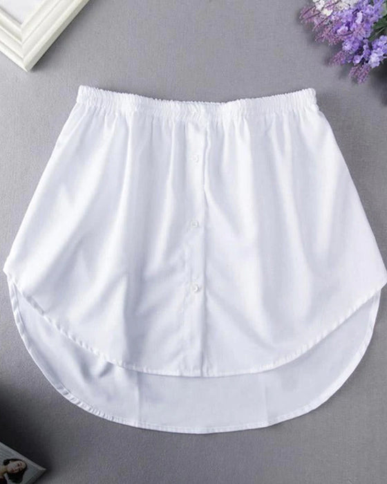 Falsk Nedre Skjortedel med høy Midje for Kvinner