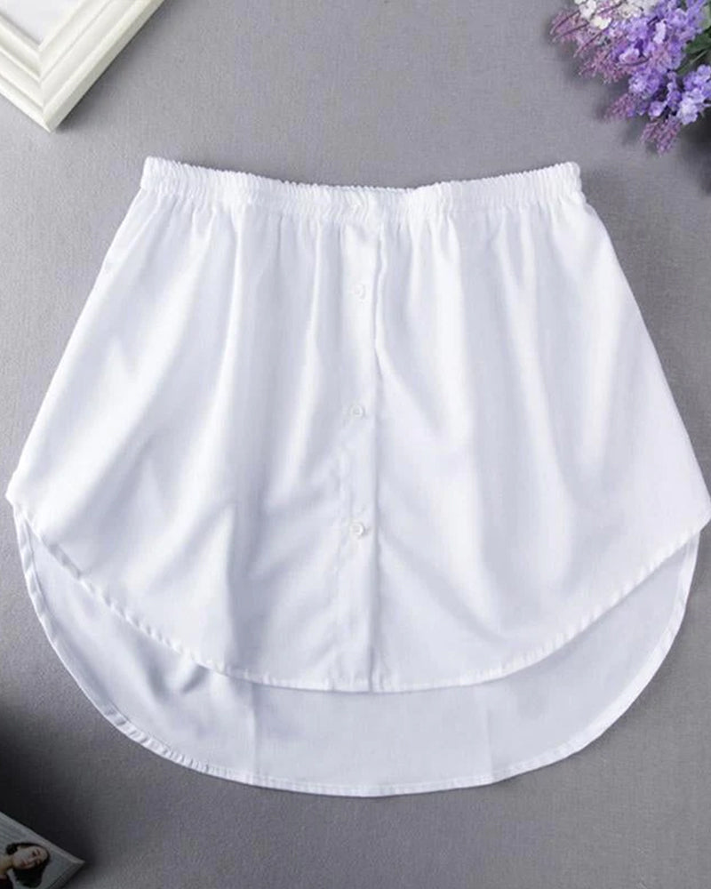 Falsk Nedre Skjortedel med høy Midje for Kvinner