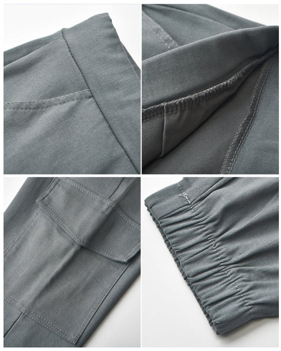 Cargobukser med elastisk midje