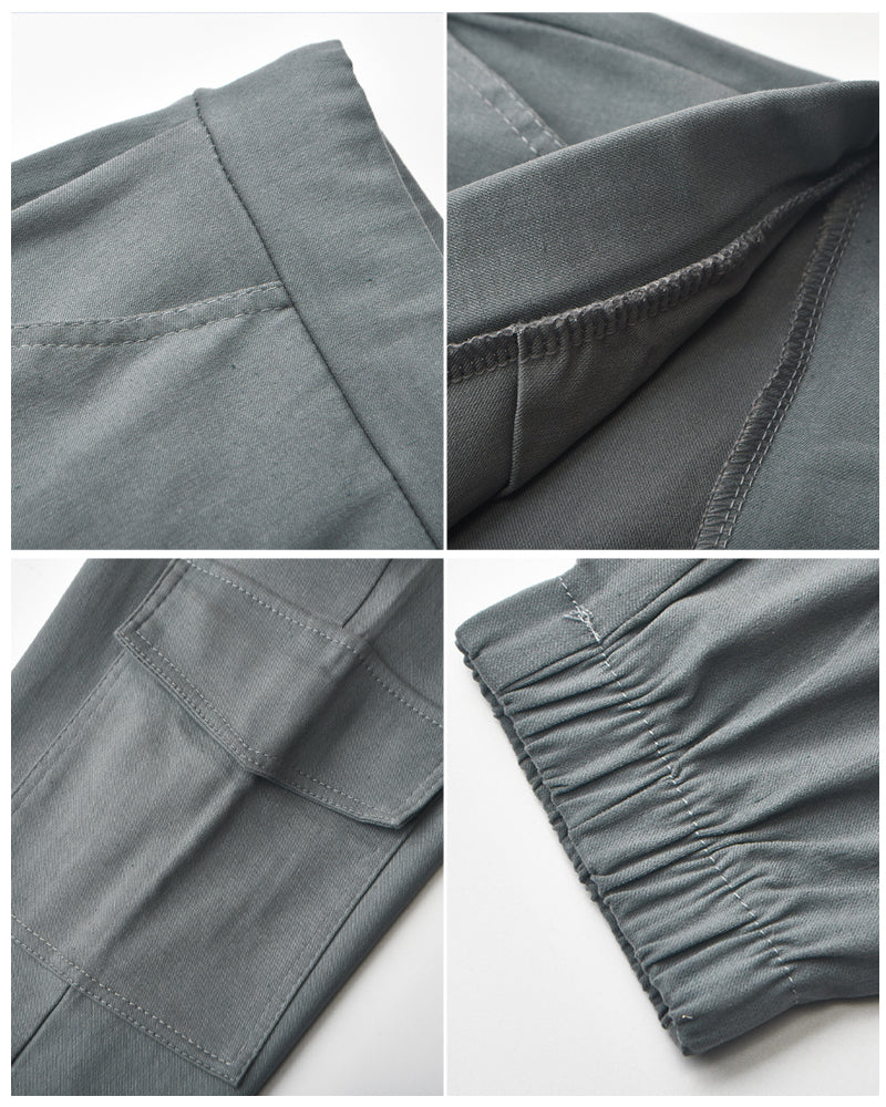 Cargobukser med elastisk midje