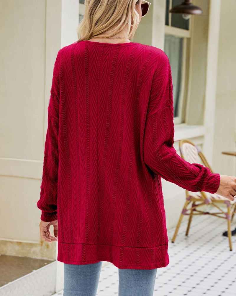 Ensfarget casual cardigan