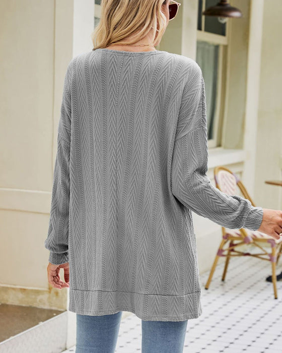 Ensfarget casual cardigan