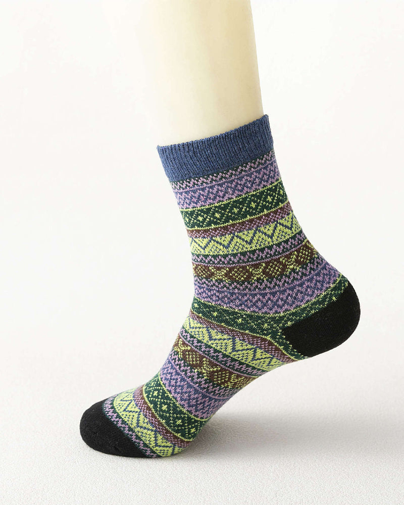 Fargerike Stripe varme sokker