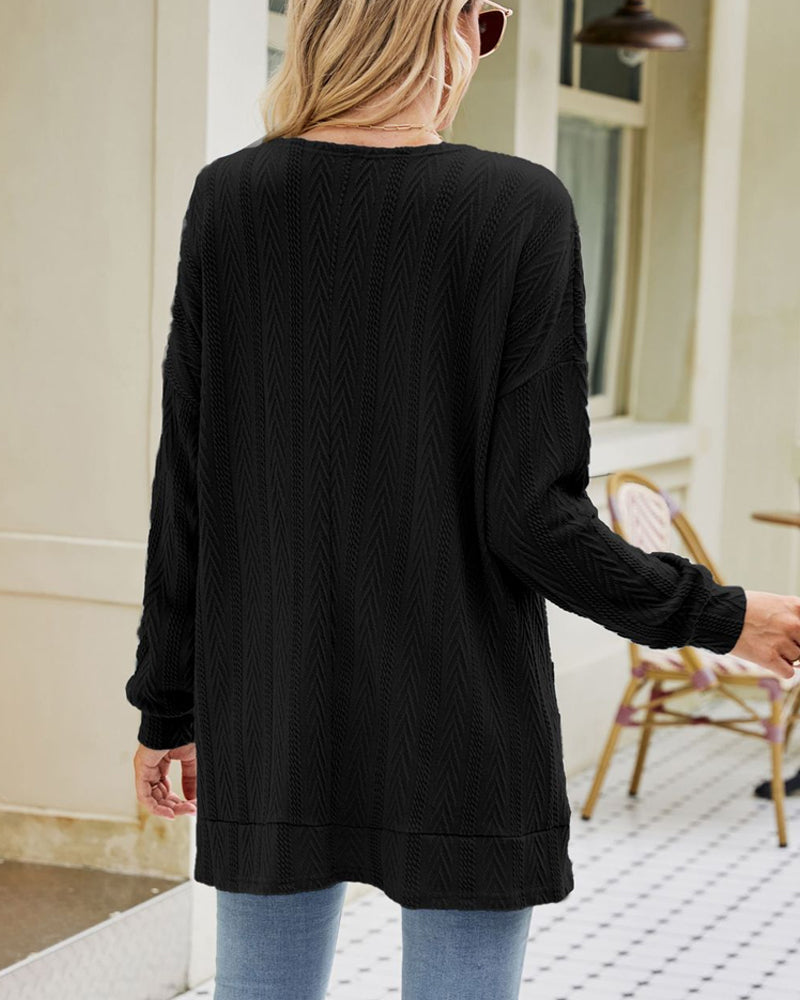 Ensfarget casual cardigan