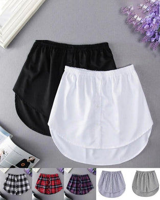 Falsk Nedre Skjortedel med høy Midje for Kvinner