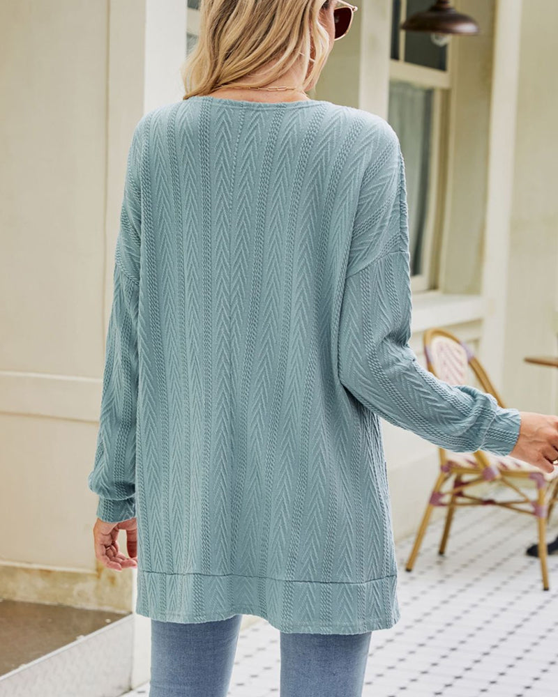 Ensfarget casual cardigan