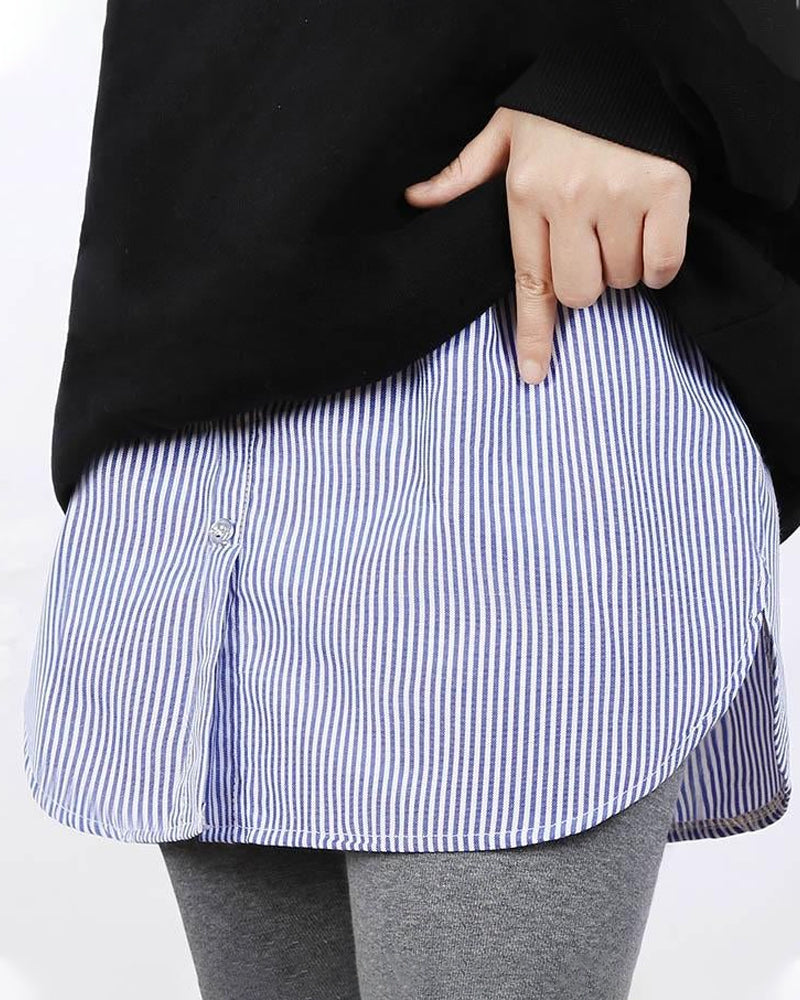 Falsk Nedre Skjortedel med høy Midje for Kvinner