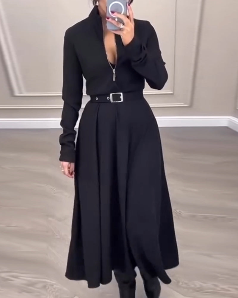 Kragekjole med glidelås