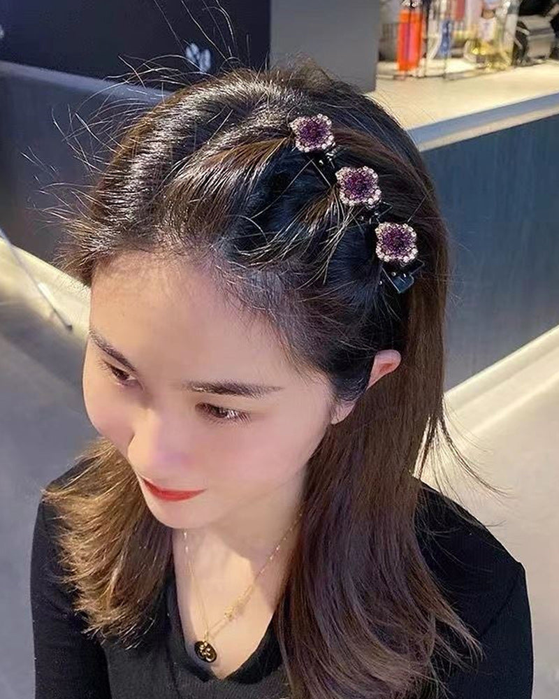 Hårklemme med tre blomster